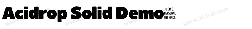 Acidrop Solid Demo字体转换 Acidrop Solid Demo字体转换